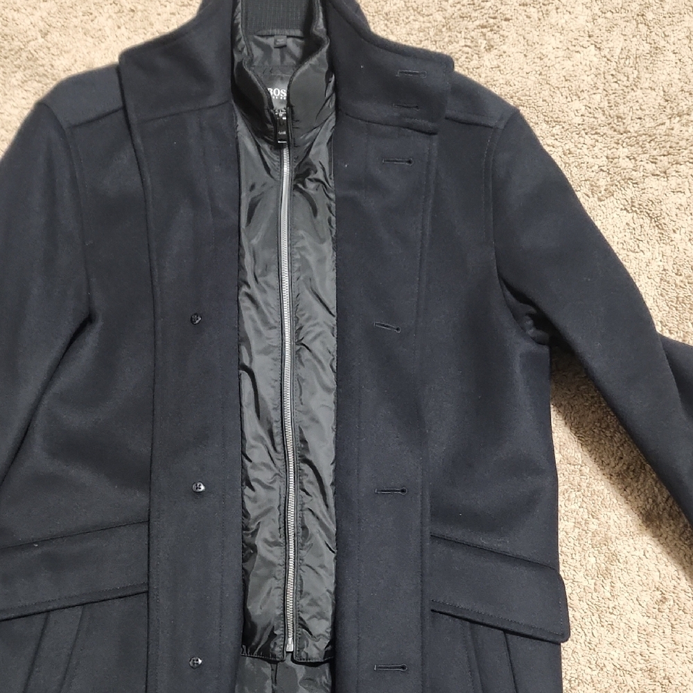 Men's Black Coat - Picture 2 of 12